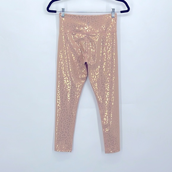 Zyia Gold Leopard Light n Tight 7/8 Leggings Size 4 - Picture 4 of 7